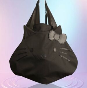 Black Hello Kitty Duffle Bag